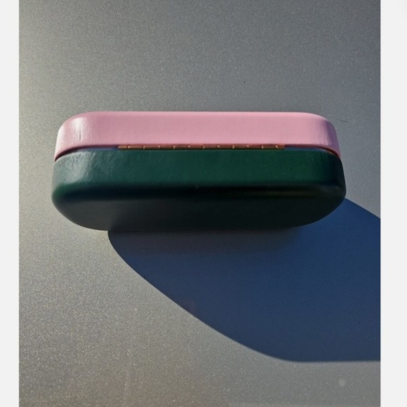 Kate Spade Glasses Case pink and green “So happy to see you” - Picture 4 of 4